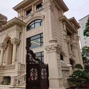 汉中黄金麻别墅外墙异形定制