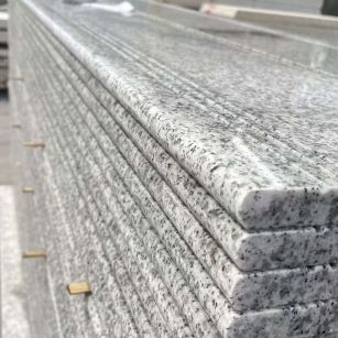 汉中芝麻白楼梯踏步 花岗岩楼梯板材