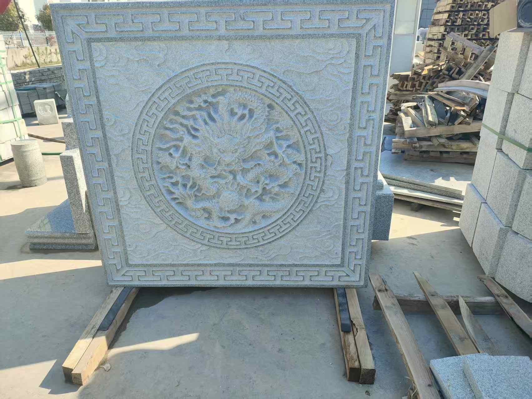 汉中芝麻白芝麻灰别墅雕刻板