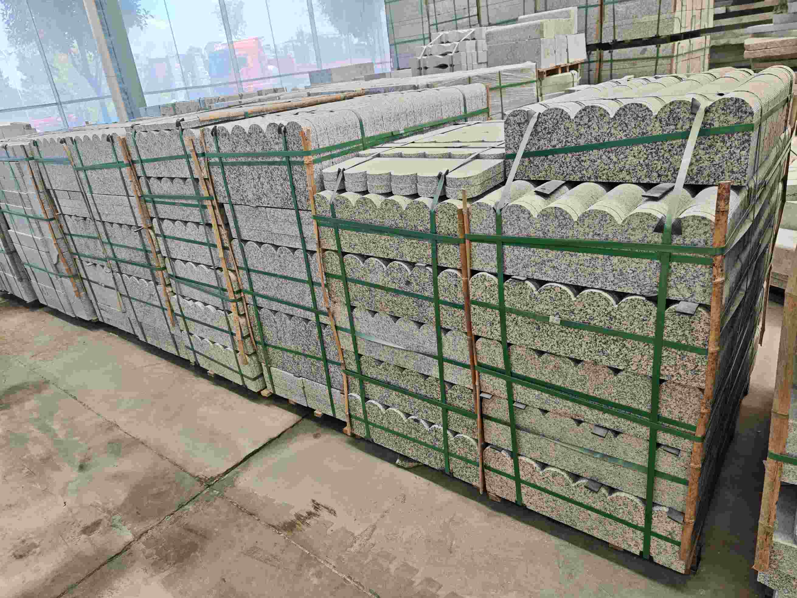 汉中芝麻白芙蓉白花边石