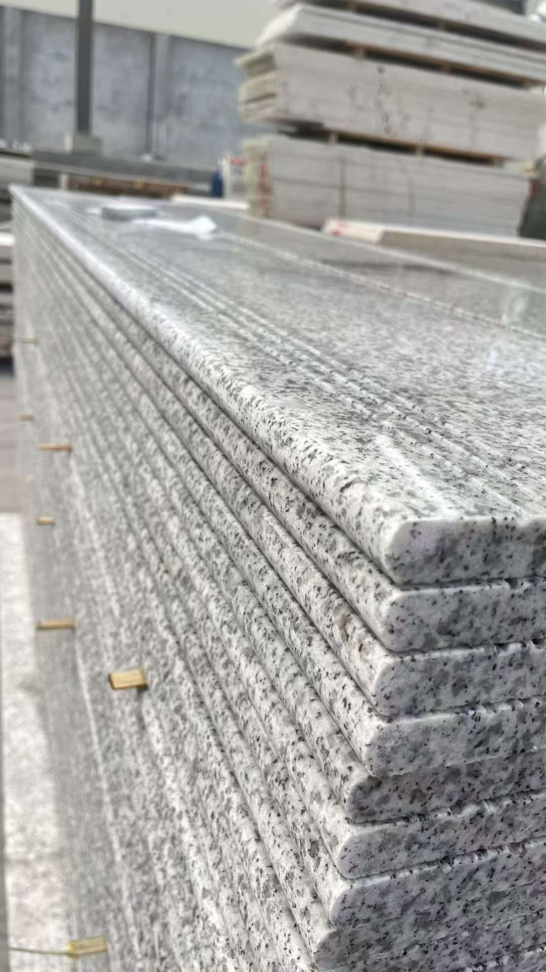 汉中芝麻白楼梯踏步 花岗岩楼梯板材